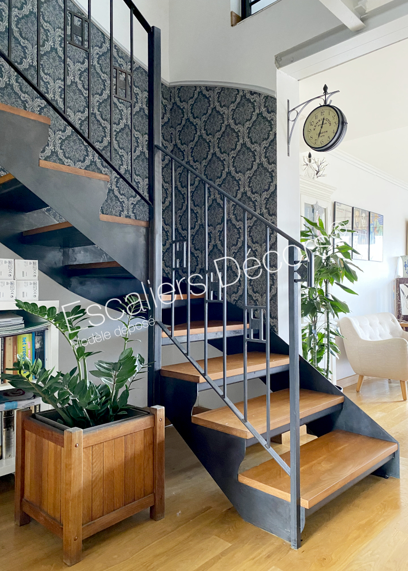 Escalier design Art Déco sur mesure - Modèle déposé